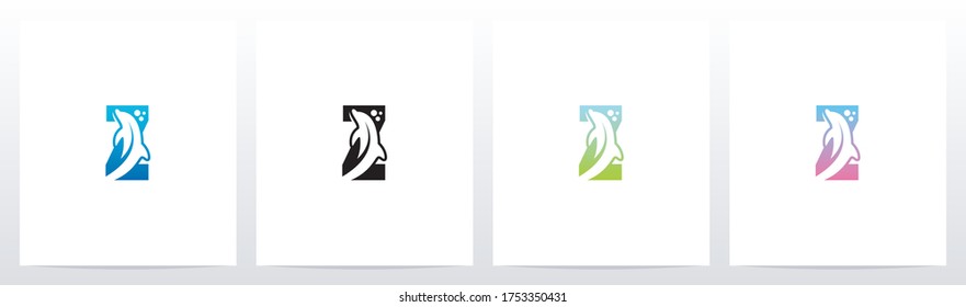 Dolphin On Letter Logo Design Z