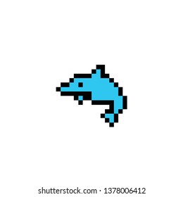 Dolphin pixel art
