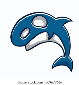 Dolphin sea animal cartoon vector