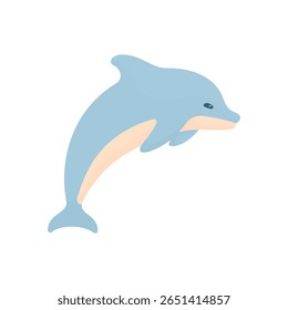 Dolphin. Sea Animals. Friendly Sea Animals Concept