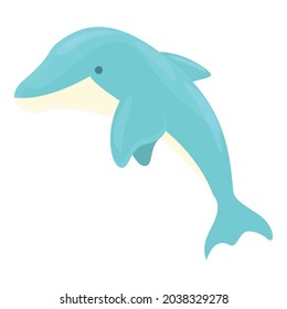 Dolphin sea icon cartoon vector. Marine fish. Water show