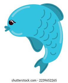 dolphin sea icon isolated style