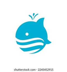 Delphin-Hai-Vektorlogo-Design