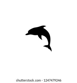 Dolphin silhouette symbol
