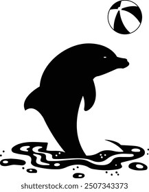 Dolphin Silhouette – Trained Dolphins in Action	

