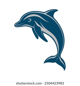Dolphin Silhouette Vector Illustration Art