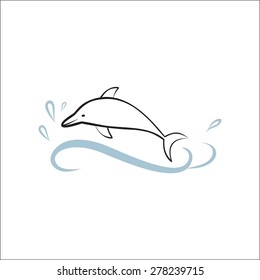 Dolphin sketch