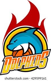 Dolphin Sport Logo Template