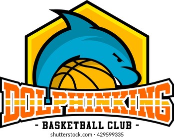 Dolphin sport logo template