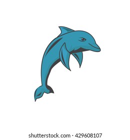 Dolphin sport logo template