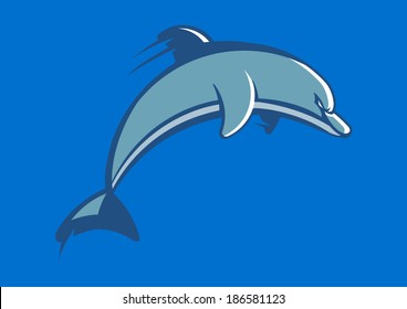 Dolphin Sport Mascot