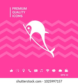 Dolphin symbol icon