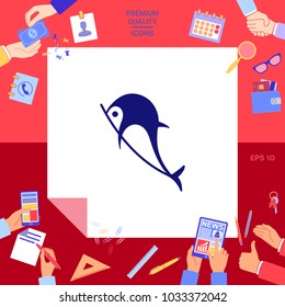 Dolphin symbol icon