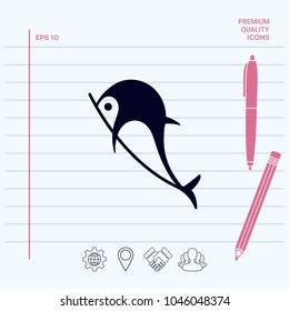 Dolphin symbol icon