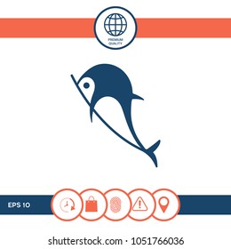 Dolphin symbol icon