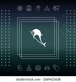 Dolphin symbol icon