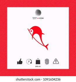 Dolphin symbol icon