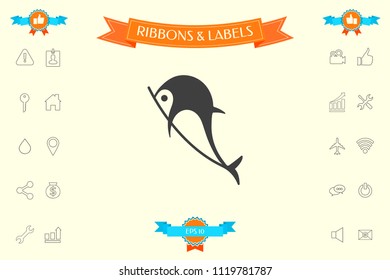 Dolphin symbol icon