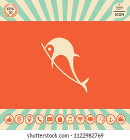 Dolphin symbol icon