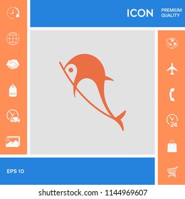 Dolphin symbol icon