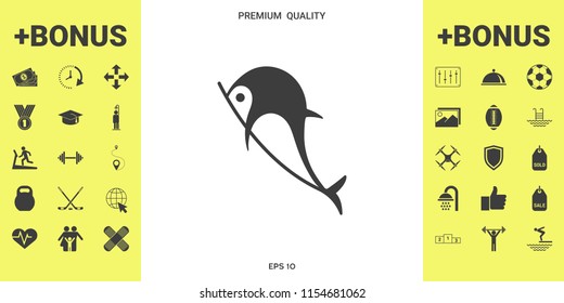 Dolphin symbol icon