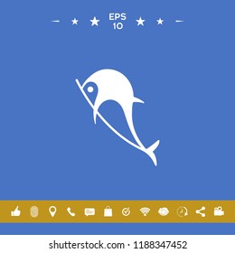 Dolphin symbol icon
