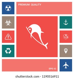 Dolphin symbol icon