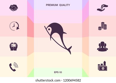 Dolphin symbol icon