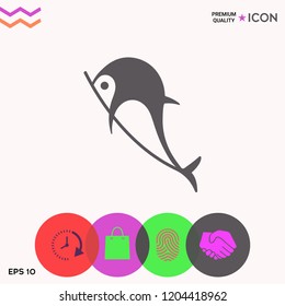Dolphin symbol icon
