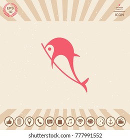 Dolphin symbol icon