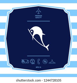 Dolphin symbol icon. Graphic elements for your design
