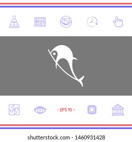 Dolphin symbol icon. Graphic elements for your design