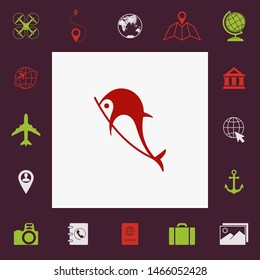 Dolphin symbol icon. Graphic elements for your design