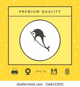 Dolphin symbol icon. Graphic elements for your design