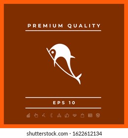 Dolphin symbol icon. Graphic elements for your design