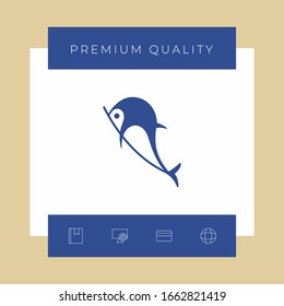 Dolphin symbol icon. Graphic elements for your design