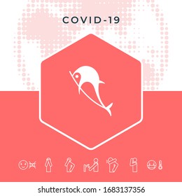 Dolphin symbol icon. Graphic elements for your design