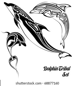 dolphin tribal set