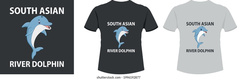 Dolphin t-shirt design,Vector t-shirt design.
