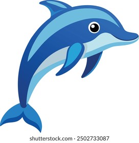 Dolphin Vector Art. clean white background