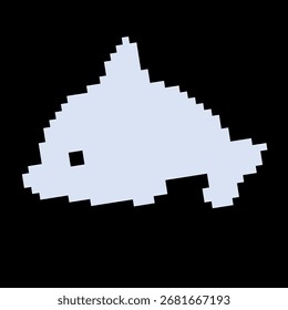 Dolphin Vector Art Pixel Style