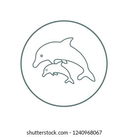 dolphin vector icon