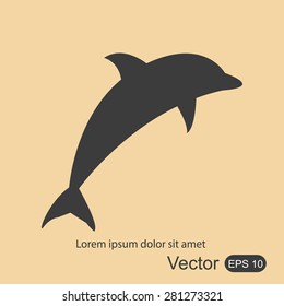 dolphin vector icon