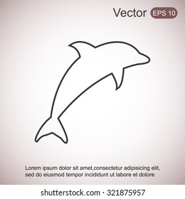 dolphin vector icon