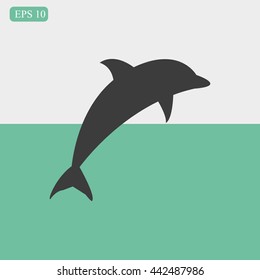 dolphin vector icon
