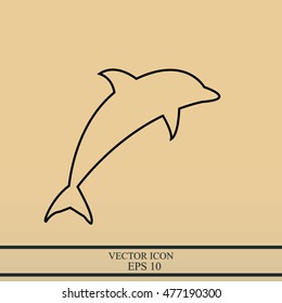 dolphin vector icon