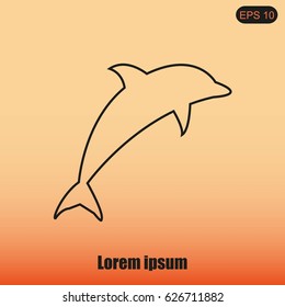 dolphin vector icon