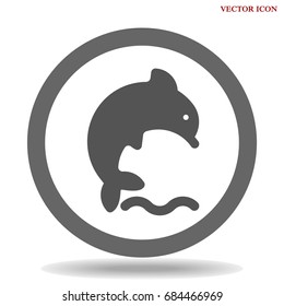 Dolphin vector icon