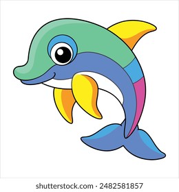 dolphin , dolphin vector,  icon vector illustration, dolphin silhouette of a dolphin isolated on a white background, eps, png,   vector
