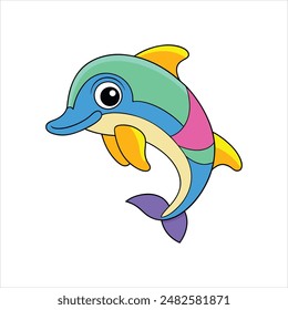dolphin , dolphin vector,  icon vector illustration, dolphin silhouette of a dolphin isolated on a white background, eps, png,   vector